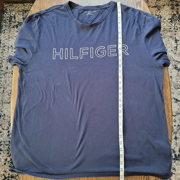 Tommy Hilfiger Blue Short Sleeve Logo T-shirt Size Women's XXL - Picture 5 of 6